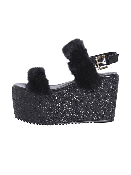 グリッターサンダル