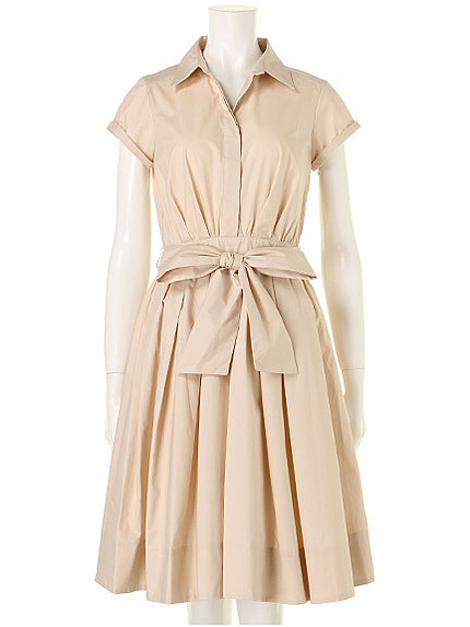 シャツボリュームワンピース