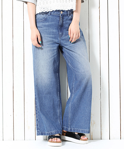 デニムワイドパンツ