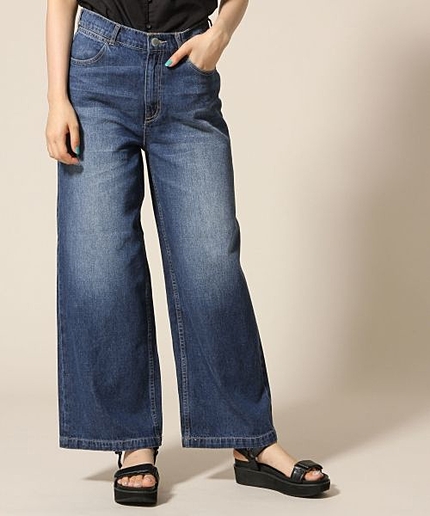 デニムワイドパンツ