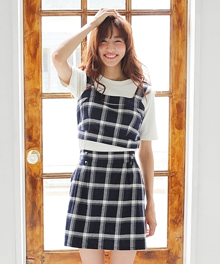 【8/25プライスダウン】チェックビスチェ