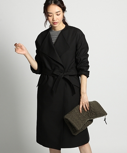 【WEB先行予約】CNサッシュツキノーカラーコート