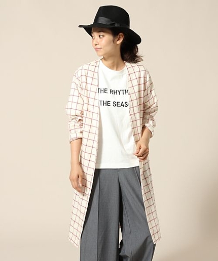 ■新作アイテム■チェックガウンコート