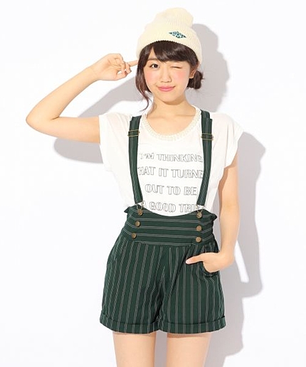 【2WAYで楽しめる】レジメンストライプ*サスツキショートパンツ