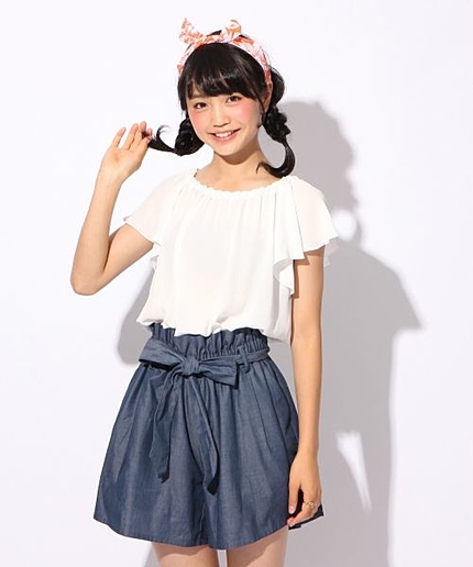 ★さらにOFF★【1枚でオシャレ】シャンブレードッキングショートパンツ