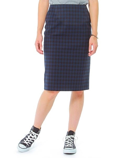 起毛ギンガムスカート