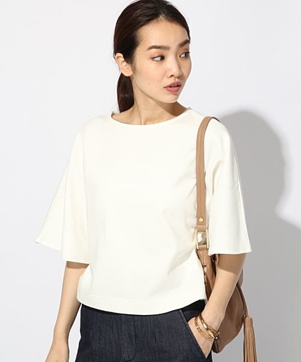 Ｃミラノリブフレアソデプルオーバー