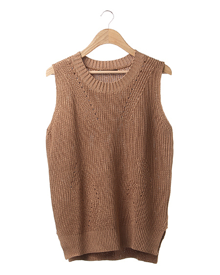 【秋の新作】畦ノースリ／ニット