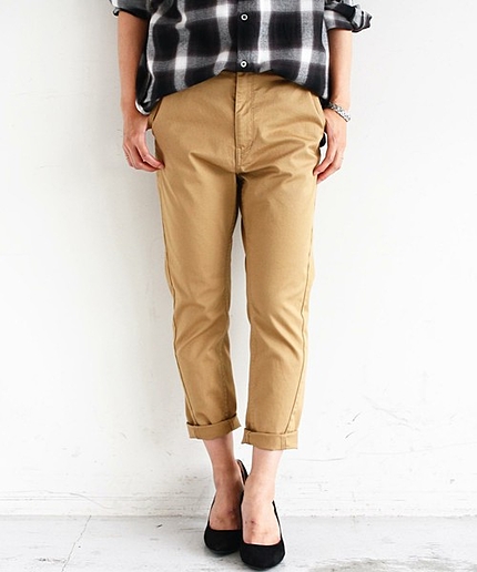 【WEB限定】by ※∵チノ9分丈テーパードパンツ