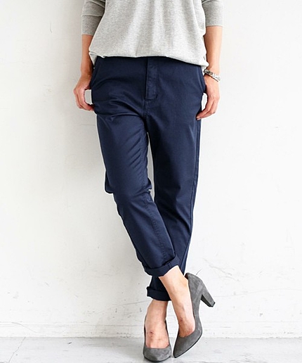 【WEB限定】by ※∵チノ9分丈テーパードパンツ