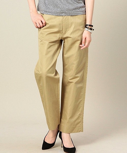 BY AMERICANA クロップドチノパンツ