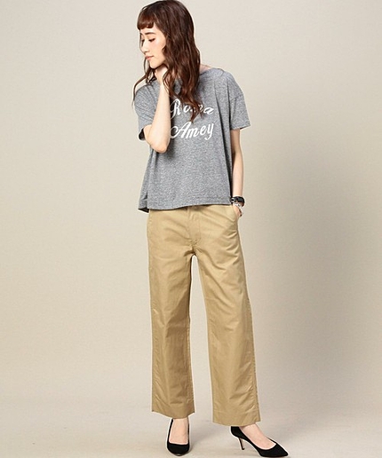 BY AMERICANA クロップドチノパンツ
