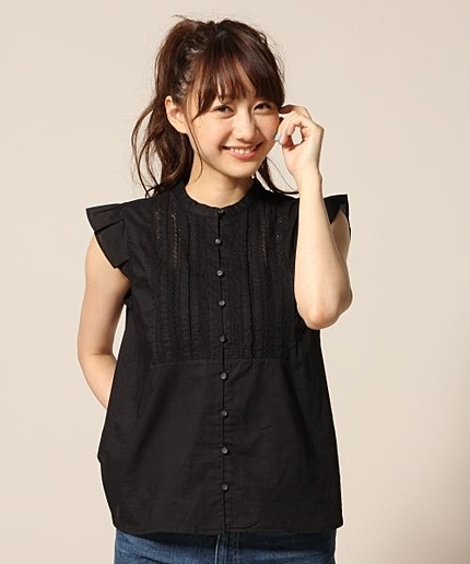 ■新作アイテム■Ｃボイルレースフリルブラウス