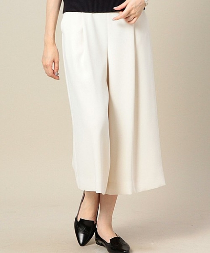 BY ダブルクロス8分丈ガウチョパンツ 2