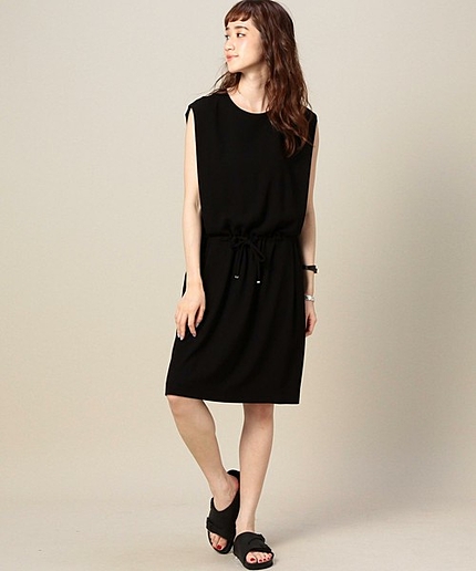 BY ギャザードローストノースリーブワンピース