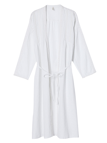 レースコンビリネンガウン