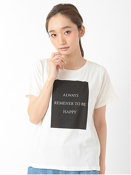 ・NアートロゴプリントTシャツ