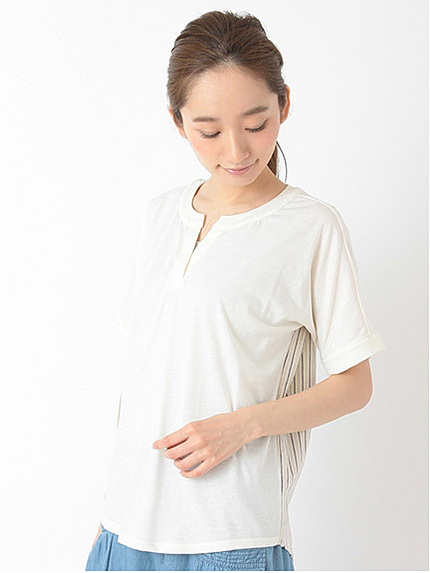 ・Uバックストライプカットプルオーバー