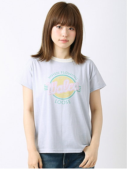 天竺ロゴプリントTシャツ 1203001-22-13-11