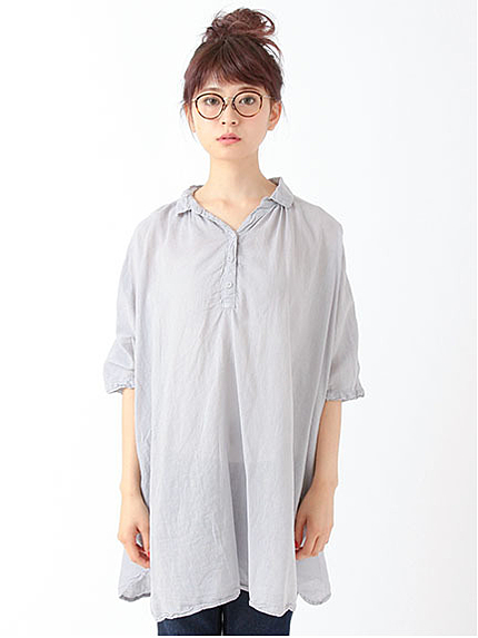 ボイル無地チュニック 1703016-22-11-12