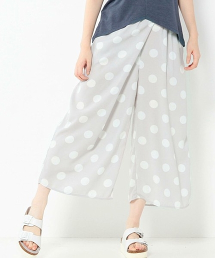 【WEB限定】◆theFIFTH◆ドットワイドパンツBCtheFIFTH DOT WIDE PT