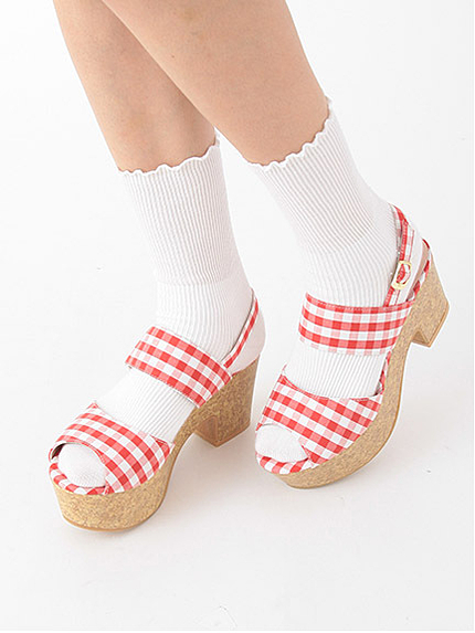 Gingham Check Sandal