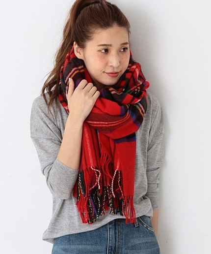 【予約】GLEN PRINCE チェックストール/Glen/P CHK STL 15FW