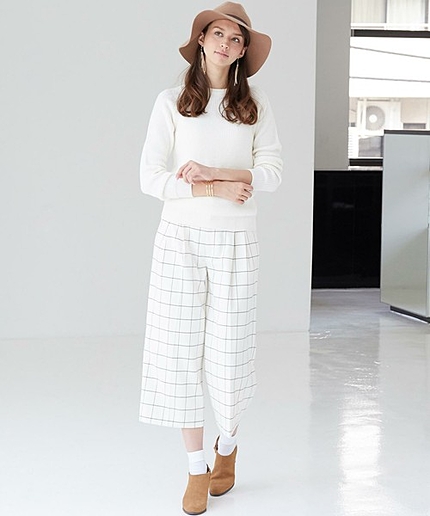 KC R/W BELT 2TK ガウチョパンツ