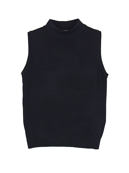 ハイネックノースリーブニットトップス