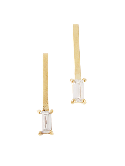 【LIFE STYLE】スクエアストーンピアス