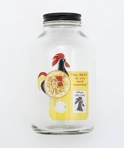 オリジナル kellogg'sガラスキャニスター