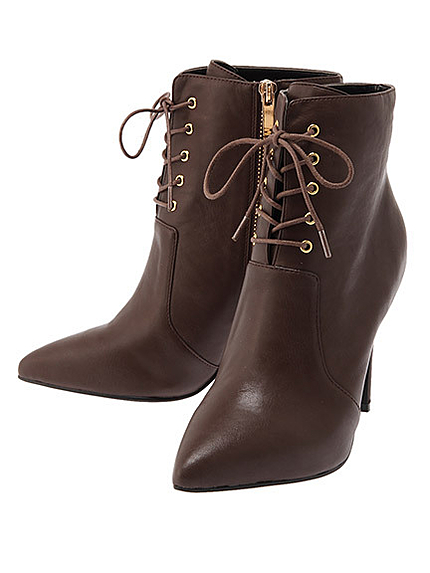 レースアップショートブーツ