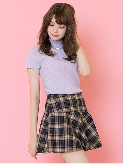 15.AW  Back ZIP　チェックスカート