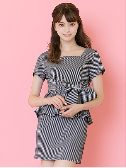 15.AW  スクエアカラーぺプラムチュニックSet Up