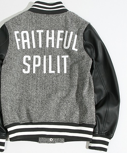 【先行予約特典10%OFF】WEGO/バックロゴスタジャン