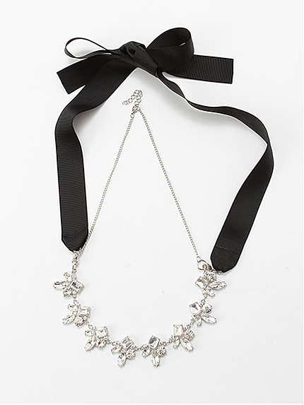 グログランビジュー2WAYネックレス