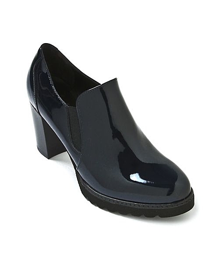 ヒールエナメルスリッポン