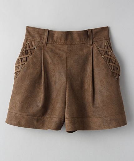 サイドレースアップショートパンツ