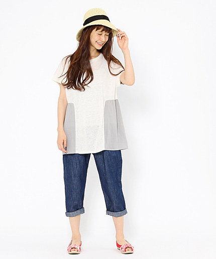 リネンドビーストライププルオーバー