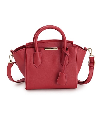 【2WAY】キーホルダー付スクエアトートバッグ