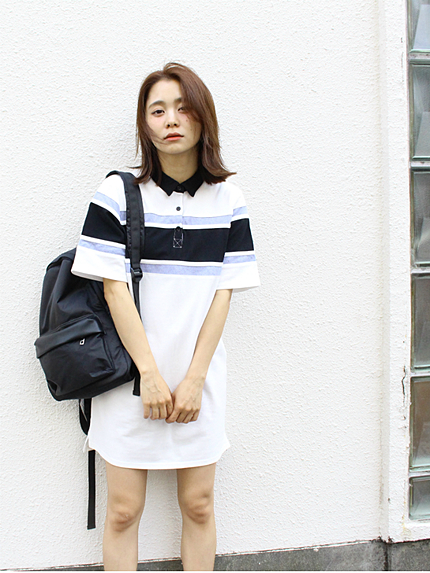 ラガーシャツワンピース　Ⅱ