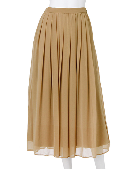 【DUO】 シフォンタックロングスカート