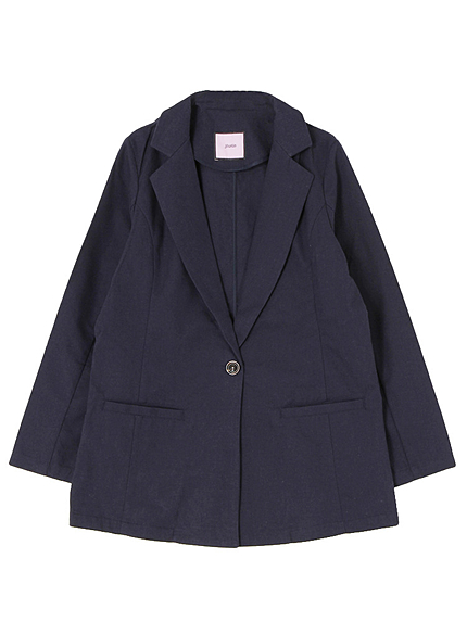 リネン混テーラードジャケット