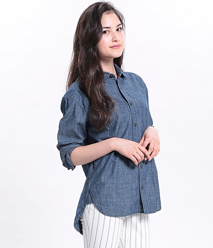 【with9月号掲載】 5.5OZシャンブレーデニムシャツ