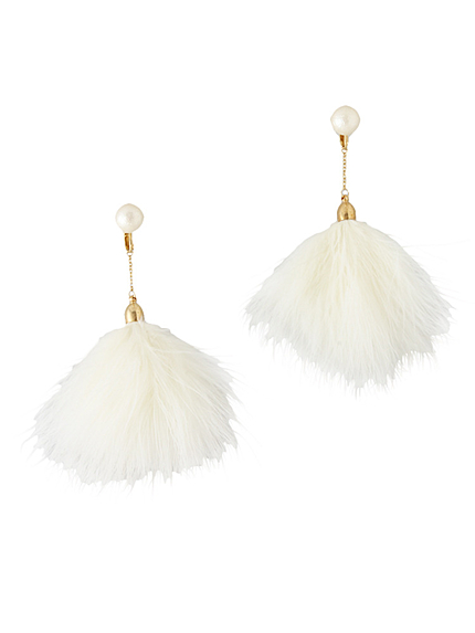 【goods】フェザーファーイヤリング