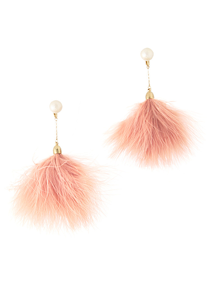 【goods】フェザーファーイヤリング