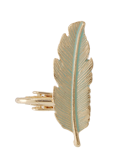 フェザーモチーフイヤーカーフ