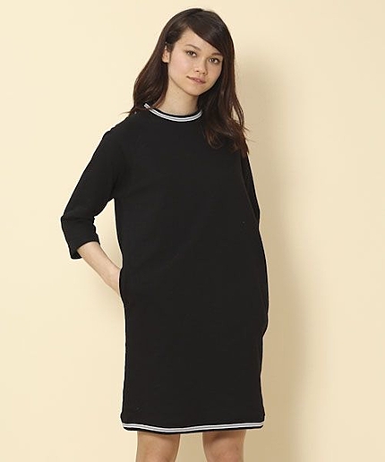 ＴＣミニ裏毛リブ使いワンピース