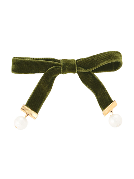 【goods】リボンパールバレッタ