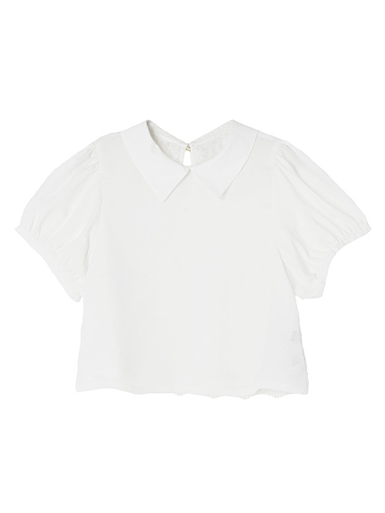 バックレース切替ブラウス